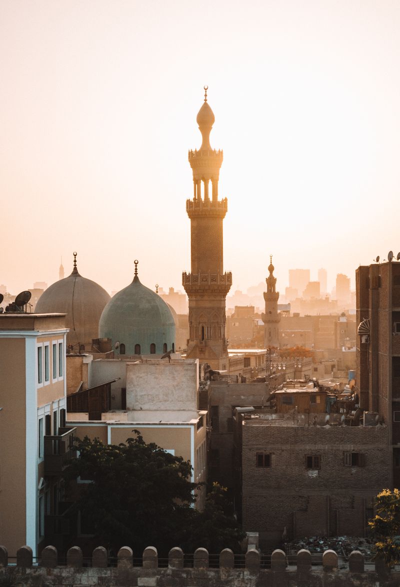 مركب على نهر النيل عند الغروب